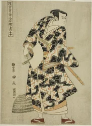 Tachibanaya: Ichikawa Yaozo III as Fuwa Banzaemon, from the series "Portraits of Actors on Stage (Yakusha butai no sugata-e)"