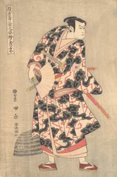 The Actor Ichikawa Yaozo III in the Role of Fuwa Banzaemon from the Play Ukiyozuka hiyoku, 1774