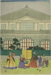 Residence of French Merchant at Port of Yokohama