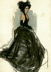 Elegant Lady in Black