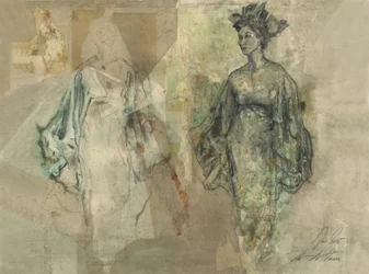 Ethereal Flowing Woman