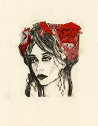 Expressive Red Portrait