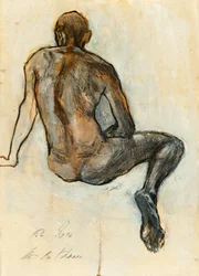 Seated Male Figure Study