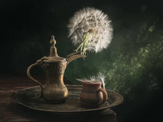 Dandelion Coffee Still Life