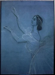 The Ballerina Anna Pavlova in the Ballet Les Sylphides (detail)