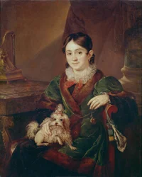 Portrait of Countess Natalia Andreevna Obolenskaya, 1833