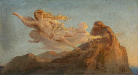 Cloudlet and Cliff. Illustration to the Poem 