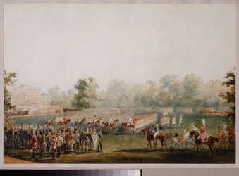 Military Review on the Meadow of the Elagin Palace