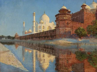 The Taj Mahal. Evening