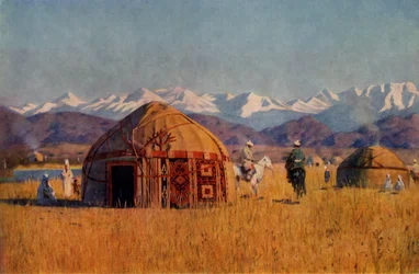 Kirghiz Yourta by the River Chu, 1869-1870