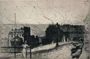 Kite-Flyers, Montmartre, 1915