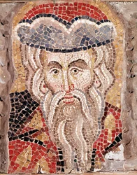 Head of a prophet (mosaic)