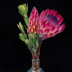Pink Protea Vase