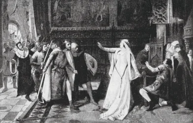 Maria de Molina repelling the Nobles