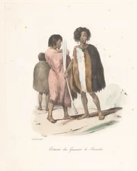 Clothing of the warriors of Shouraki (New Zealand) (Voyage of discovery of the Astrolabe)