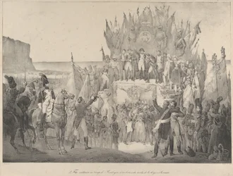 Military Festival at Boulogne with Napoleon Distributing Stars of the Legion of Honor