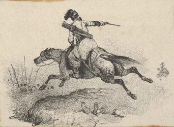 Soldier on Galloping Horse