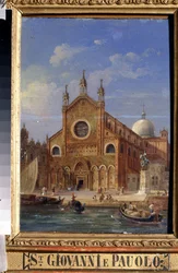 Views of Venice. The Santi Giovanni e Paolo (San Zanipolo) Church