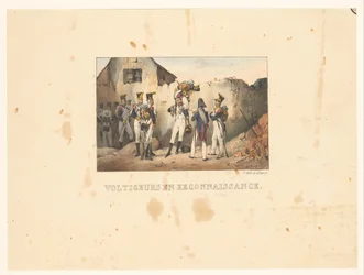 Voltigeurs on Reconnaissance (Voltigeurs en reconnaissance) (Military Scenes)