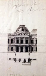 Design for a facade for a royal house
