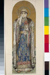 Saint Olga, Princess of Kiev (Study for Frescoes in St Vladimir