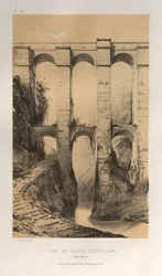 Picturesque Architecture or Monuments of the 15th and 16th Centuries: Castles of France of the 15th and 16th Centuries: Pl. 50, Bridge of Civita-Castellana (Roman States)