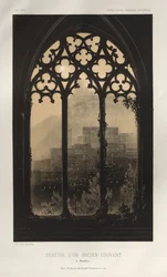 Picturesque Architecture or Monuments of the 15th and 16th Centuries: Castles of France of the 15th and 16th Centuries: Pl. 54, Window of an Old Convent (in Barcelona)