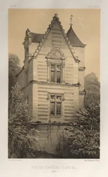 Picturesque Architecture or Monuments of the 15th and 16th Centuries: Castles of France of the 15th and 16th Centuries: Pl. 55, Old Castle of Érival (Aisne)