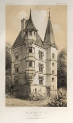 Picturesque Architecture or Monuments of the 15th and 16th Centuries: Castles of France of the 15th and 16th Centuries: Pl. 61, Old Fief of Fley (Nièvre)