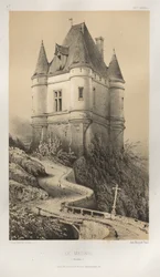 Picturesque Architecture or Monuments of the 15th and 16th Centuries: Castles of France of the 15th and 16th Centuries: Pl. 77, Le Mesnil (Corrèze)