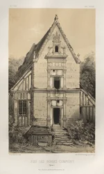 Picturesque Architecture or Monuments of the 15th and 16th Centuries: Castles of France of the 15th and 16th Centuries: Pl. 81, Fief of Bordes-Compigny (Yonne)
