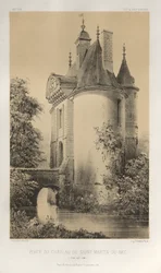 Picturesque Architecture or Monuments of the 15th and 16th Centuries: Castles of France of the 15th and 16th Centuries: Pl. 83, Gate of the Château de Saint-Martin-Du-Bec (Seine Inferieure)