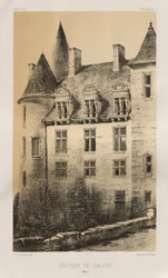 Picturesque Architecture or Monuments of the 15th and 16th Centuries: Castles of France of the 15th and 16th Centuries: Pl. 100, Château de Saligny (Alliers)