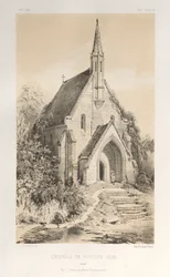 Picturesque Architecture or Monuments of the 15th and 16th Centuries: Castles of France of the 15th and 16th Centuries: Pl.22, Chapel of Fontaine-Jean (Loiret)