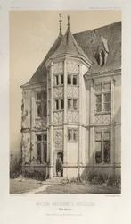 Picturesque Architecture or Monuments of the 15th and 16th Centuries: Castles of France of the 15th and 16th Centuries: Pl. 43, Old House in Toulouse (Haute-Garonne)