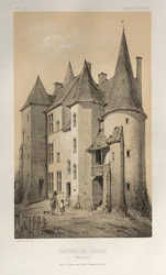 Picturesque Architecture or Monuments of the 15th and 16th Centuries: Castles of France of the 15th and 16th Centuries: Pl. 45, Castle of Chassy (Saone et Loire)