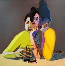 Contemplative Dual Portrait