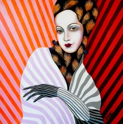 Feathered Fashion Portrait