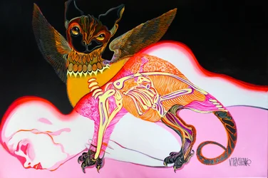 Surreal Bat Creature Dream
