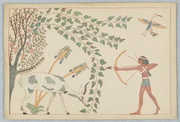 The Deer and the Vine, Illustration for Aesop