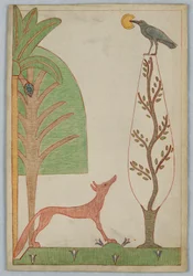 The Fox and the Crow, Illustration for Aesop
