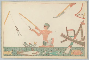 The Little Fish and the Fisher-Man (Illustration for Aesop