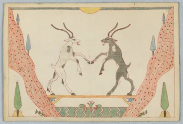 The Two Goats, Illustration for Aesop
