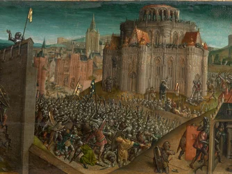 Conquest of Jerusalem by Titus (predella)