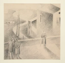 Seven original drawings and manuscripts by the artist, and documentary material