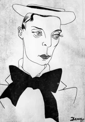 Caricature of Buster Keaton