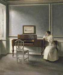 Woman Reading by a Piano, 1907