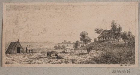 Landscape with a Farmhouse and a Cottage