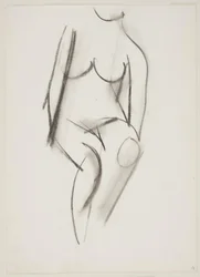 Seated Nude Woman Seen from the Front