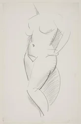 Standing Female Model with Left Hand on Hip